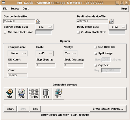 Screenshot-AIR 1.2.8b - Automated Image & Restore - 25-01-2008